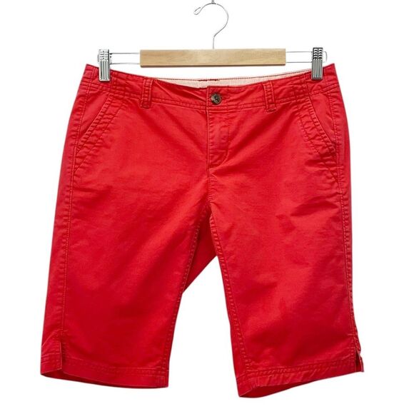 The North Face Pants - The North Face Women’s Red Bermuda Shorts Size 4 Regular Cotton Blend Casual